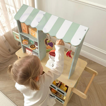 Large Multifunctional Wooden Food Truck Stand, 73 pcs — 19