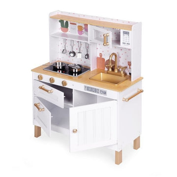 Large Wooden Play Kitchen with Sounds and LED — 7