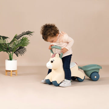 Little First Ride-On Pony with Trailer — 9