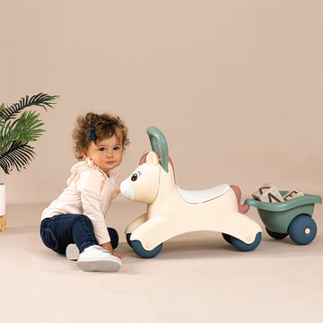 Little First Ride-On Pony with Trailer — 10