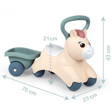 Little First Ride-On Pony with Trailer — 2
