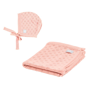 LOVE Gift Set For Baby - Blanket and Bonnet — 5