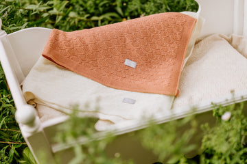 Merino wool baby blanket HAPPINESS — 3