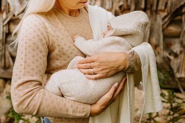 Merino wool baby blanket HAPPINESS — 8