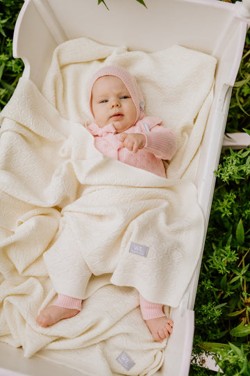 Merino wool baby blanket HAPPINESS — 11