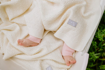 Merino wool baby blanket HAPPINESS — 10