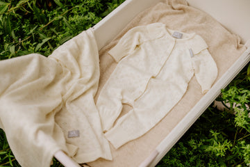 Merino wool baby blanket LOVE — 6