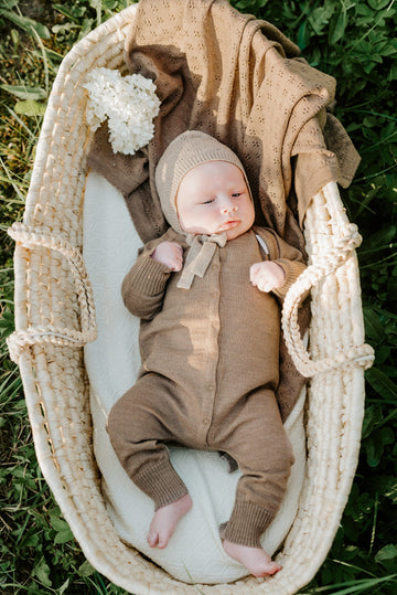 Merino wool baby blanket LOVE — 7