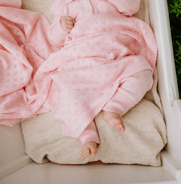 Merino wool baby blanket LOVE — 2