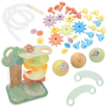 Montessori 4in1 Ball Track Activity Tree — 4