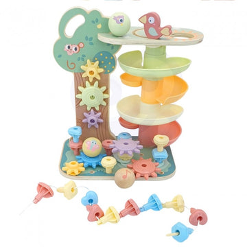 Montessori 4in1 Ball Track Activity Tree — 6