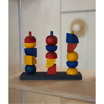 Montessori-inspired Modern Stacking Toy Modern Y — 3