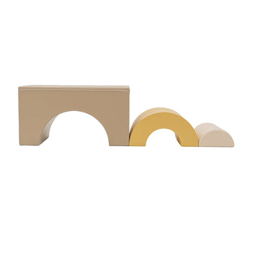 Rainbow Bridge Soft Play Set - Beige & Honey — 5