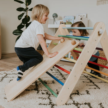 Ramp for the leg&go Pikler Triangle and Swedish Wall - Rainbow — 3