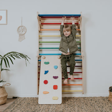 Ramp for the leg&go Pikler Triangle and Swedish Wall - Rainbow — 2