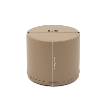Small Play Pouf Cylinder - Beige — 3