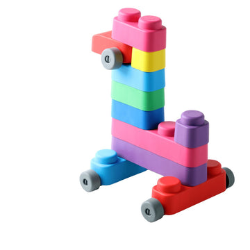 Soft Blocks Set With Wheels -33 pcs — 11