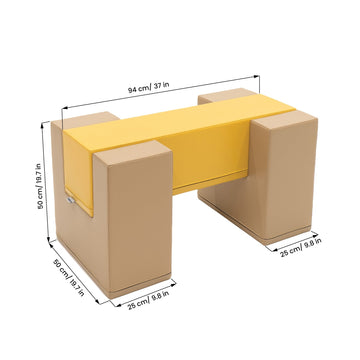 Soft Play Activity Set Balance Bridge - Beige & Honey — 4