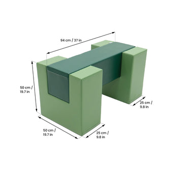 Soft Play Activity Set Balance Bridge - Green — 4