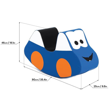 Soft Play Ride On Toy - Blue Car — 4