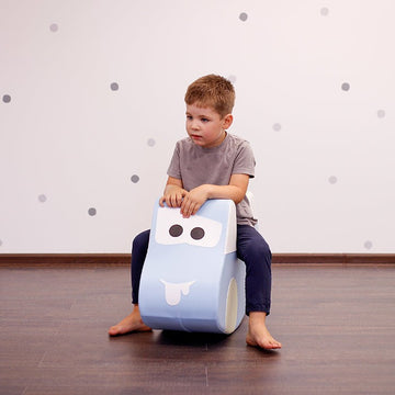 Soft Play Ride On Toy - Light Blue Car — 8
