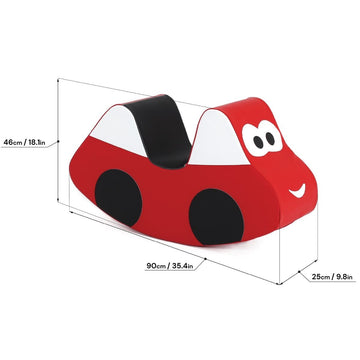 Soft Play Ride On Toy - Red Car — 4