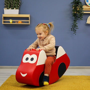 Soft Play Ride On Toy - Red Car — 2
