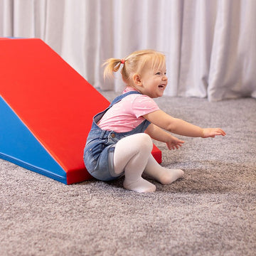 Soft Play Step and Slide Set - Blue and Red — 8