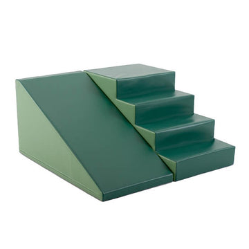 Soft Play Step and Slide Set - Green — 2