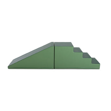 Soft Play Step and Slide Set - Green — 10
