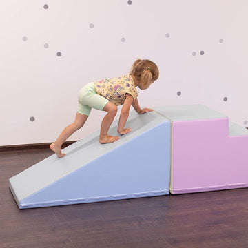 Soft Play Step and Slide Set - Pastel — 2