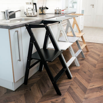 Ette Tete STEP’n’FOLD opvouwbare verstelbare leertoren – Zwart – productbeeld 10 — 10
