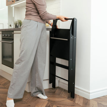 Ette Tete STEP’n’FOLD opvouwbare verstelbare leertoren – Zwart – productbeeld 8 — 8