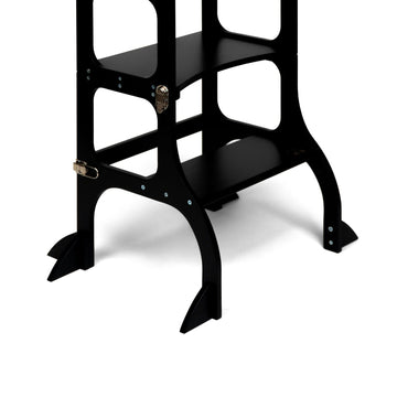 Ette Tete STEP’n’SIT® omvormbare 2-in-1 leertoren en tafel – Zwart met steunpoten – productbeeld 8 — 8