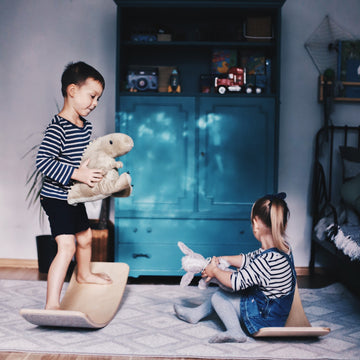 Wooden Balance Board With Grey Felt — 5