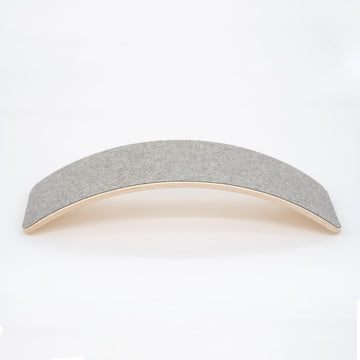Wooden Balance Board With Grey Felt — 3