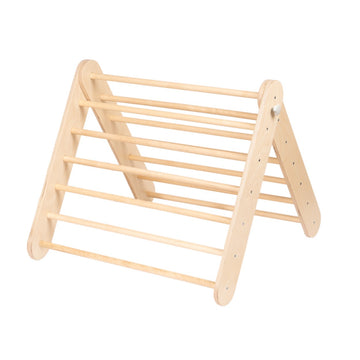 Pikler Triangle Climber with Swedish Wall Add-On (Ages 6m–7y) — 3