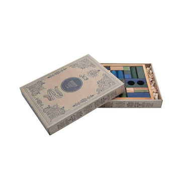 Wooden Blocks in a Box – Cold Colors, 30 Pieces — 4