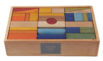 Wooden Blocks in a Box – Colorful, 63 pieces — 4