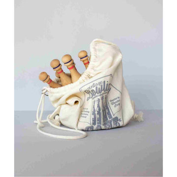 Wooden Bowling Pins - Red — 5