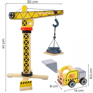 Wooden Construction Site With Vehicles — 2