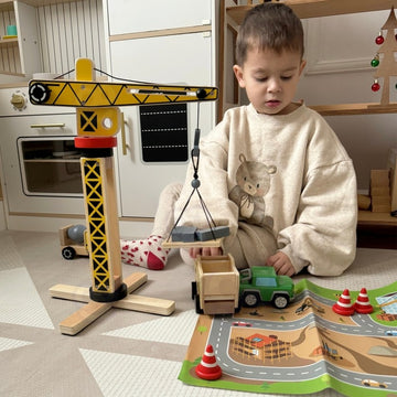 Wooden Construction Site With Vehicles — 7