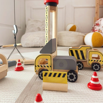 Wooden Construction Site With Vehicles — 8
