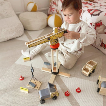 Wooden Construction Site With Vehicles — 12