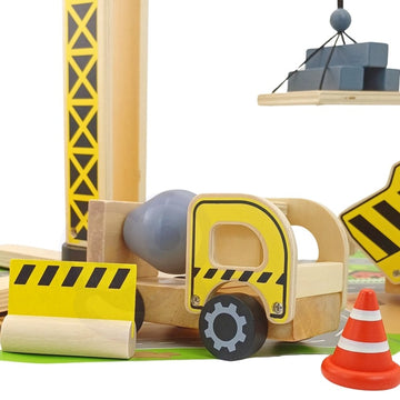 Wooden Construction Site With Vehicles — 6