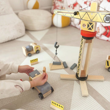 Wooden Construction Site With Vehicles — 10
