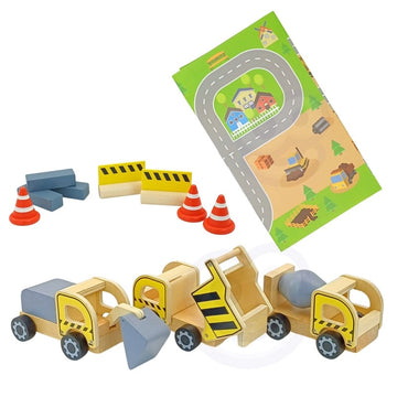 Wooden Construction Site With Vehicles — 3