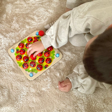 Wooden Educational Memory Puzzle Ladybugs — 11