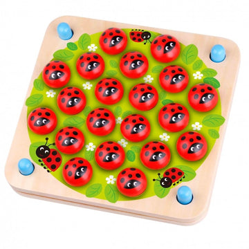 Wooden Educational Memory Puzzle Ladybugs — 2