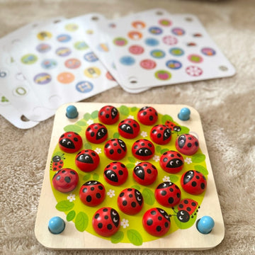 Wooden Educational Memory Puzzle Ladybugs — 7